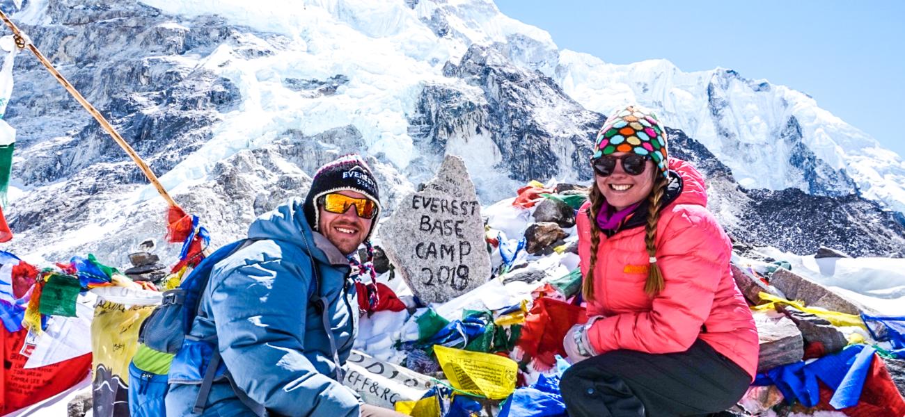 Everest Base camp banner